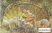 Známkový hárček Antigua a Barbuda 1984 Corregio MNH - Kliknutím na obrázok zatvorte -